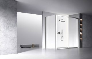 Душевой уголок Veconi Rovigo RV-060, 1800х1200х1950, хром, стекло прозрачное